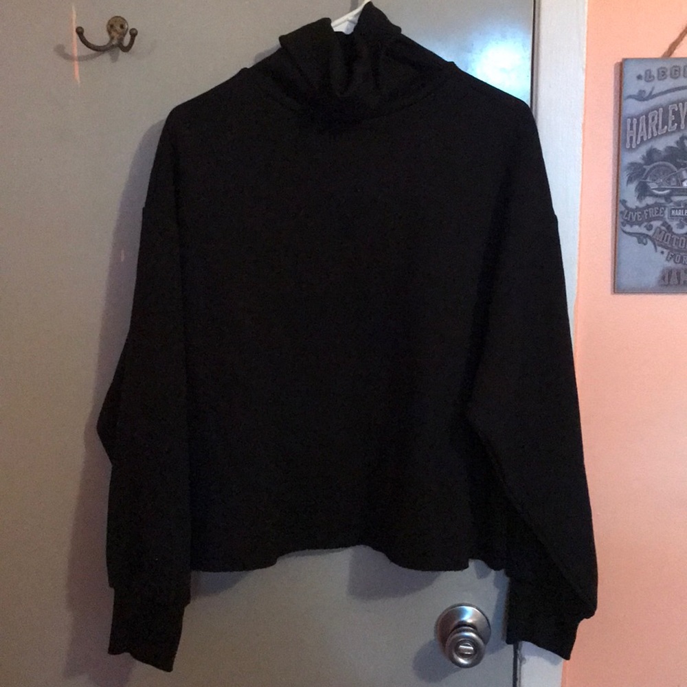 Turtleneck sweatshirt